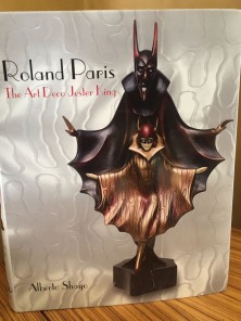 Rare Art Deco Roland Paris Porcelain Pierrot Lamp