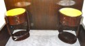 Custom pair of Art Deco Macassar Nightstands or End tables