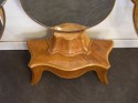 Unusual tri-fold stand up antique mirror