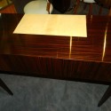 Petite Art Deco Macassar writing or vanity desk
