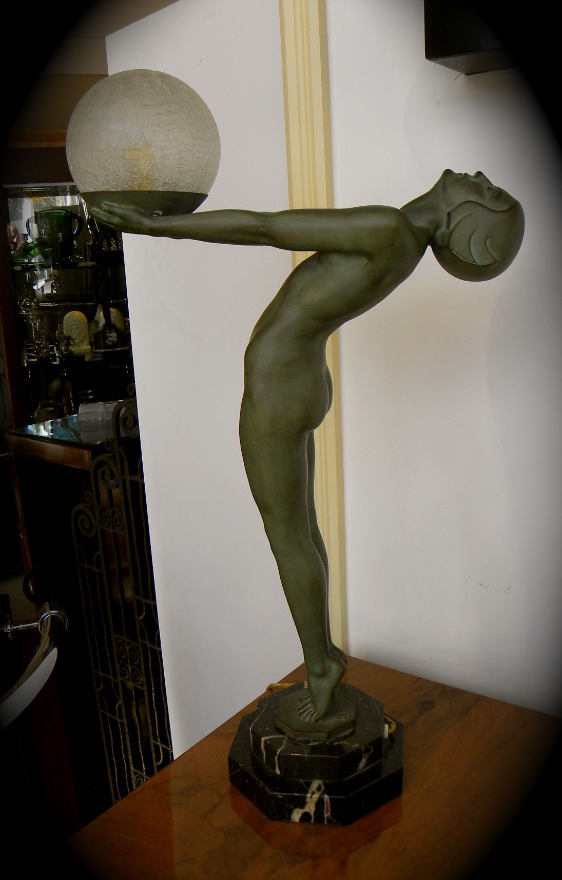 Art Deco Light Statue by Max Le Verrier called Clarte | Sold Items