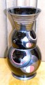 Art Deco Czech Black Modernist Czech Glass Vase by HEM