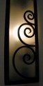 French wrought iron sconce panel lights