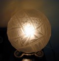 French signed Mueller round table lamp
