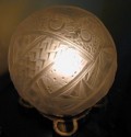 French signed Mueller round table lamp