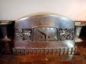 French sculpted clock Signed C. Terras
