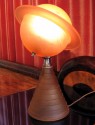 1940s Art Deco Glass Table Lamp