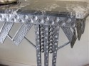 Art Deco Iron & Marble Console With Matching Mirror
