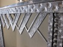 Art Deco Iron & Marble Console With Matching Mirror
