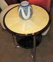 Art Deco Modernist Side-Table • Macassar and Parchment