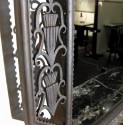 Grand Art Deco Iron Console With Matching Mirror