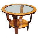 Nice Art Deco Coffee or End table with glass