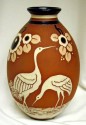 unusual Boch vase in Terra-cotta