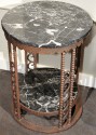 Fabulous Pair of matching Art Deco iron side tables