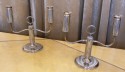 Silver fluted Art Deco Candlesticks