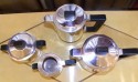 Stunning French Art Deco Fluted 4 Piece Coffee/Tea Service