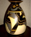 Fabulous Black Bird Catteau vase