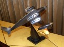 French wooden Art Deco Model Airplane 
