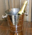 Outstanding Mappin & Webb English Silver-plate Art Deco Champagne Ice Bucket
