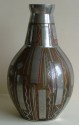 Art Deco French Dinanderie vase signed Stlenof