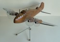 Original Wood and Chrome Model Airplane 1930s40s