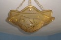 1930's French by Degue yellow/gold Geometric hanging chand
