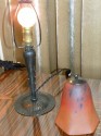 Original Schneider glass and iron table lamps!
