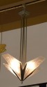 Art Deco Modernist Degue Starburst Hanging Ceiling light