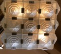 
French Style Cubist Glass Chandelier
