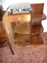
French Art Deco Rosewood matching end tables or night stands