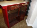 Classic Late 40's Art Deco Red Swing Bar