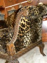 Fabulous Faux Leopard Carved Library Chairs!