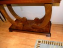Fabulous Art Deco Wood Console with supported base