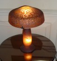 
Very rare Daum + Nancy Art Deco Mushroom lamp