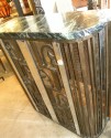 Fabulous French fer-forge iron console, radiator cover or fire-screen
