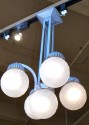 French Art Deco Chandelier with globes