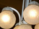 French Art Deco Chandelier with globes