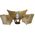 Glamourous Elegant Art Deco Style 3 piece sofa suite