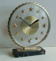
A very rare stylish and high quality late 1930s or 1940s French Art Deco Bayard 8 day clock