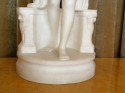 Original carved white Venus marble statue by French artist Marius Sain