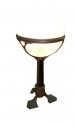  Extremely rare bronzed metal Art Nouveau to Arts & Crafts Jugendstil style desk or table lamp