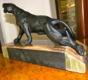 Notari Art Deco Cubist Panther sculpture