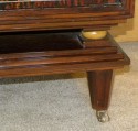 Stylish French stepped rosewood bar with a stunning Lelu point of view