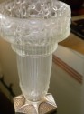 Wonderful French Art Deco Leleu glass vase on metal base