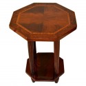 FRENCH ART DECO SIDE TABLE c1920 GEOMETRIC DESIGN