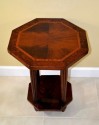 FRENCH ART DECO SIDE TABLE c1920 GEOMETRIC DESIGN