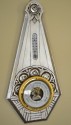 
FRENCH ART DECO BAROMETER THERMOMETER SILVER LEAFED