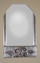Outstanding ex-large French Art Deco silver Skyscraper Mirror
