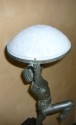 Outstanding Original French Art Deco statue light by Max LeVerrier