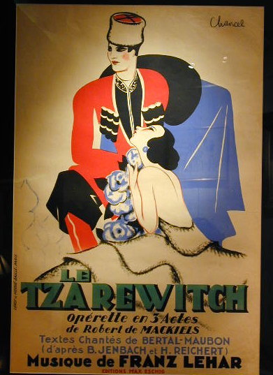 Classic large French poster with Russian theme